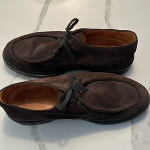 J. Crew Brown Suede Lace-Up Lug Sole Men's Shoes - Size 10